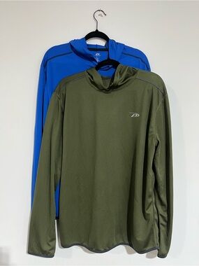 Pro Player Royal Blue and Olive Green Athletic Hoodies (2-Pack)